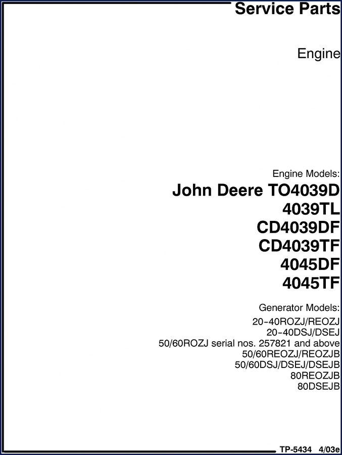 john deere 4039d 4039tl 4045df 2003 service manual, john deere service manual, john deere deere