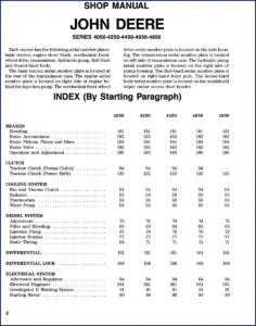 john deere 4050, 4250, 4450, 4650, 4850 workshop, john deere workshop manual, john deere deere