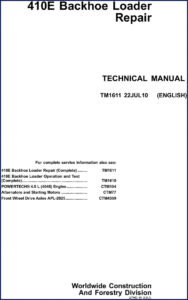 john deere 410e 2010 technical manual, john deere manual, john deere deere
