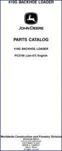 john deere 410g 2007 parts catalog, john deere parts catalog, john deere deere