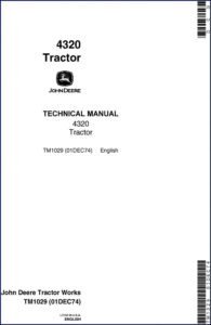 john deere 4320 1974 technical manual, john deere manual, john deere deere