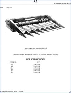 john deere 453, 454, 554, 653, 654 1982, john deere parts catalog, john deere deere