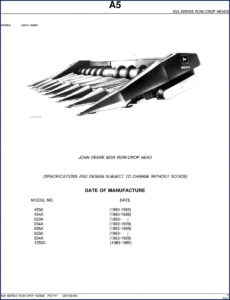 john deere 453a, 454a, 653a, 654a, 655a 2000, john deere parts catalog, john deere deere
