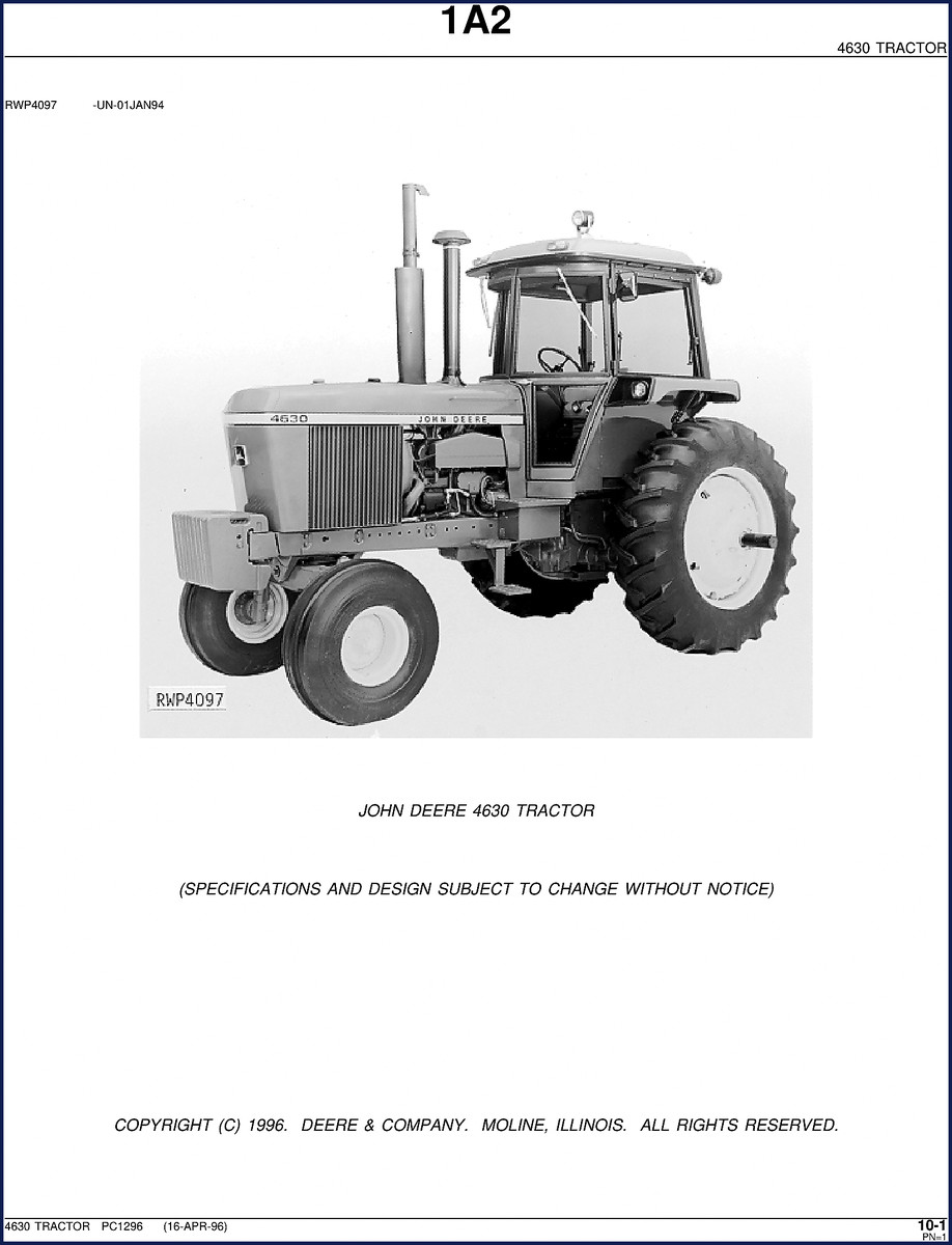 john deere 4630 1996 parts catalog, john deere parts catalog, john deere deere