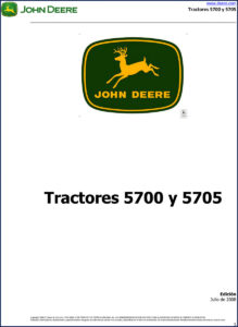 john deere 5700, 5705 2008 technical manual, john deere manual, john deere deere