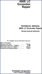 john deere 690e lc 1998 technical manual, john deere manual, john deere deere