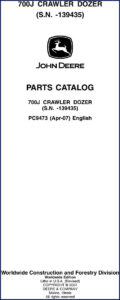 john deere 700j 2007 parts catalog, john deere parts catalog, john deere deere
