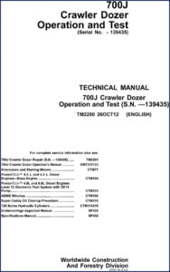 john deere 700j 2012 technical manual, john deere manual, john deere deere