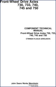 john deere 730, 733, 740, 745, 750 2003, john deere manual, john deere deere