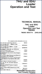 john deere 744j & 824j 2014 technical manual, john deere manual, john deere deere