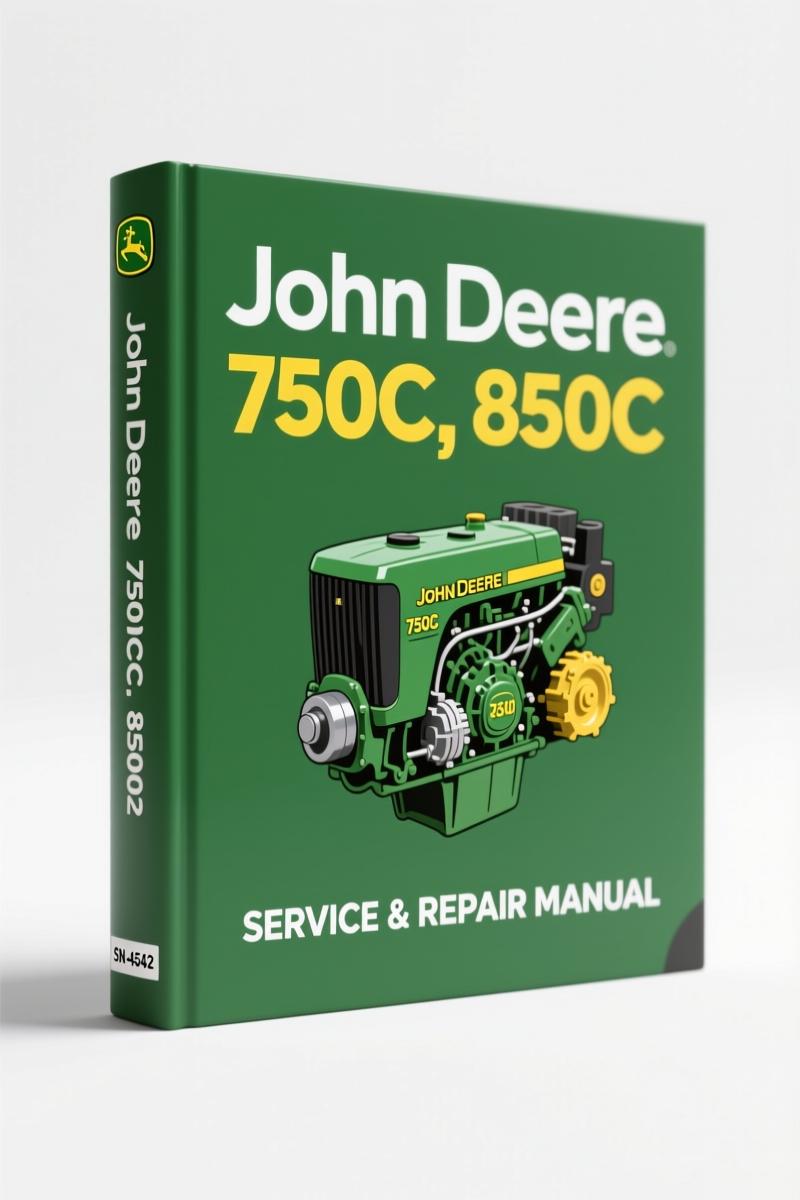 john deere 750c, 850c 2004 technical manual, john deere manual, john deere deere