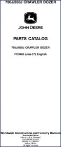 john deere 750j, 850j 2007 parts catalog, john deere parts catalog, john deere deere
