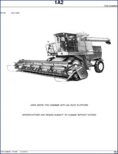john deere 7720, 224 1991 parts catalog, john deere parts catalog, john deere deere