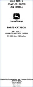 john deere 850j 2007 parts catalog, john deere parts catalog, john deere deere