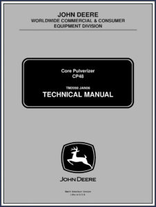 john deere cp48 2006 technical manual, john deere manual, john deere deere
