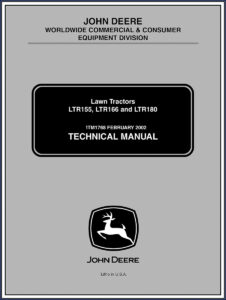 john deere ltr155, ltr166, ltr180 2002 technical manual, john deere manual, john deere deere
