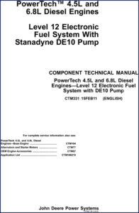 John Deere Power Systems 4.5L, 6.8L 2011 Technical Manual | OEM Specs – OEM Service Manual