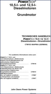 john deere powertech 10.5l & 12.5l 2004 technical, john deere manual, john deere deere