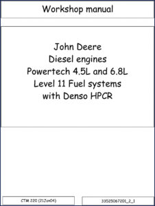 john deere powertech 4.5l & 6.8l 2004 workshop, john deere workshop manual, john deere deere