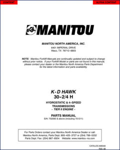 k, k-d manitou manual