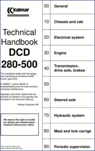 kalmar dcd280, dcd500 2001 technical manual, kalmar manual, kalmar dcd280,