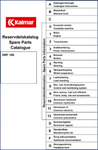 kalmar drf 100 parts catalog, kalmar parts catalog, kalmar drf