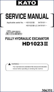 kato hd1023iii service manual, kato service manual, kato hd1023iii