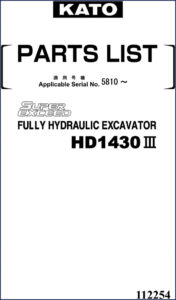 kato hd1430iii parts catalog, kato parts catalog, kato hd1430iii