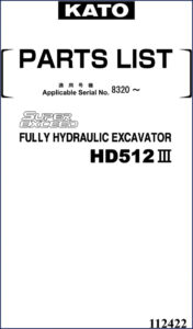 kato hd512iii parts catalog, kato parts catalog, kato hd512iii