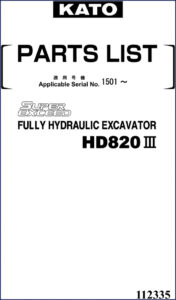 kato hd820iii parts catalog, kato parts catalog, kato hd820iii
