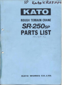 kato kr25h, kato manual