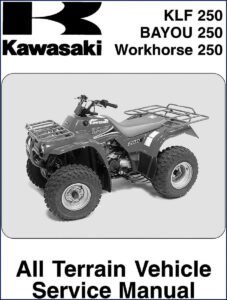 kawasaki klf 250, bayou 250 service manual, kawasaki service manual, kawasaki klf