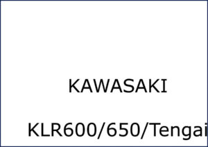 kawasaki klr600 klr650 tengai repair manual 1984 oem, kawasaki repair manual, kawasaki klr600