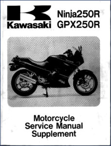 kawasaki ninja250r gpx250r service manual, kawasaki service manual, kawasaki ninja250r