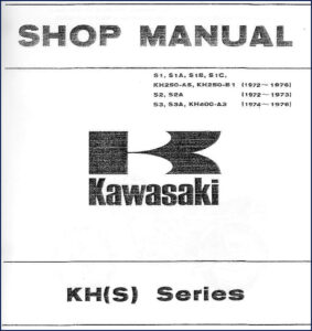 kawasaki s1, s1a, s1b, s1c, kh250, kawasaki manual, kawasaki s1,