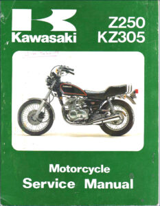 kawasaki z250, kz305 service manual, kawasaki service manual, kawasaki z250,