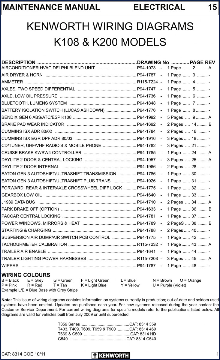 kenworth k108 k200 t359 t403 t409 wiring diagram, kenworth wiring diagram, kenworth k108
