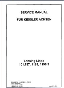 kessler 101.787, 1193, 1196.3 2005 service manual oem, kessler service manual, kessler 101.787,
