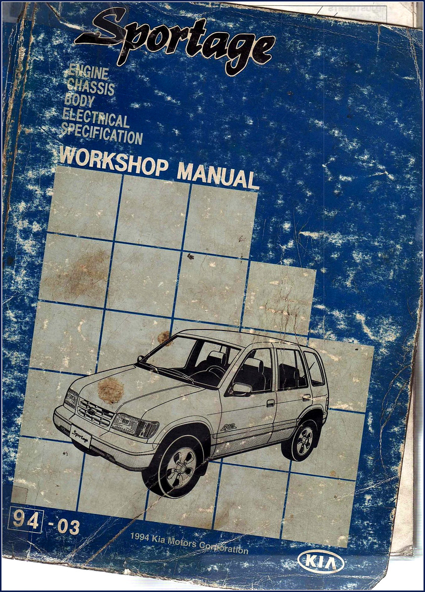 kia sportage 1994 workshop manual, kia workshop manual, kia sportage