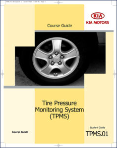 kia tpms.01 2011 training manual, kia manual, kia tpms.01