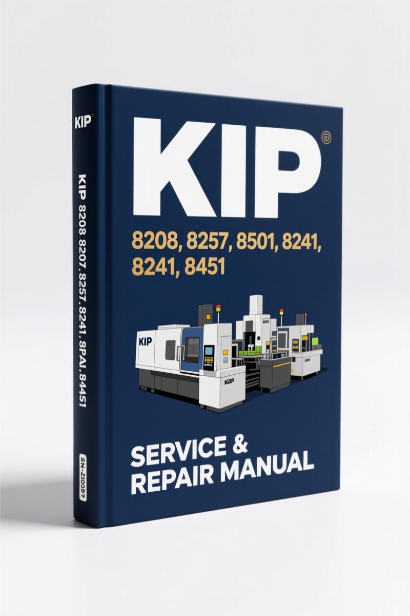 kip 8208, 8257, 8501, 8241, 8451 2003 technical, kip manual, kip 8208,