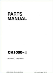 fiat kobelco ck1000, fiat kobelco manual, fiat kobelco kobelco