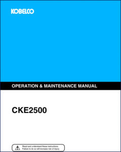 fiat kobelco cke2500 2004 operators manual, fiat kobelco manual, fiat kobelco kobelco