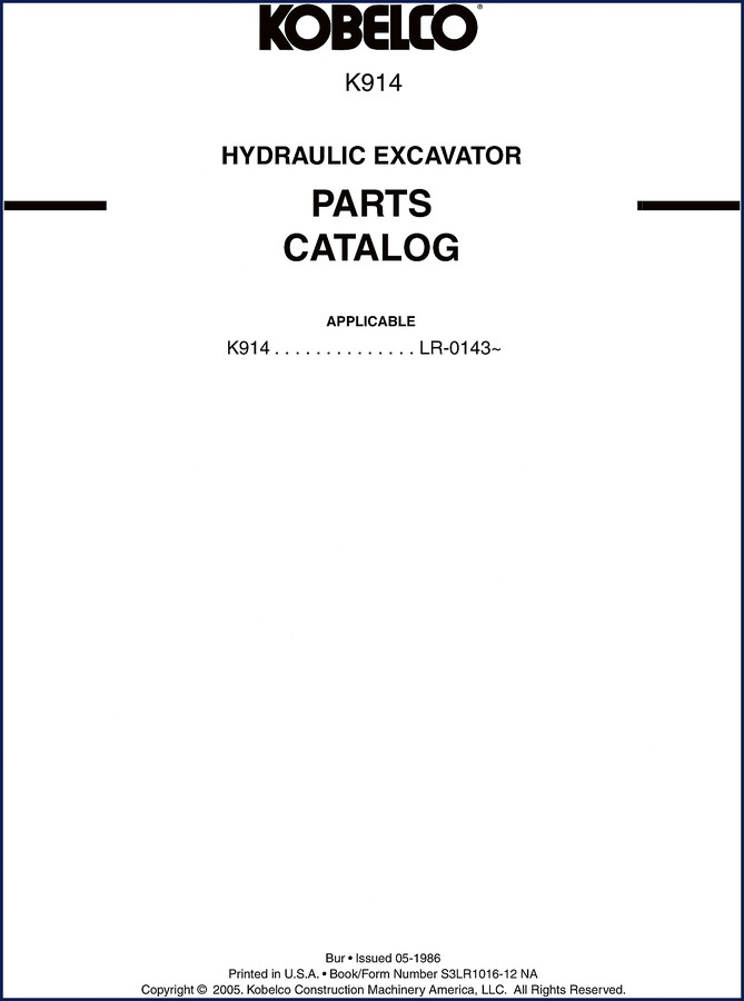 fiat kobelco k914 2005 parts catalog, fiat kobelco parts catalog, fiat kobelco kobelco