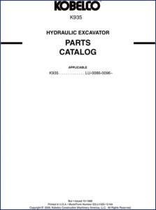 fiat kobelco k935 2005 parts catalog, fiat kobelco parts catalog, fiat kobelco kobelco