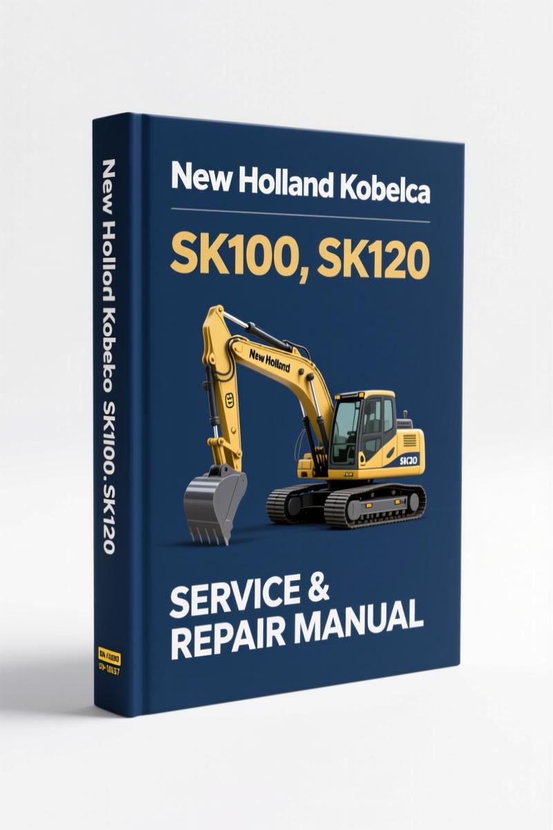 new holland kobelco sk100 sk120 lc workshop manual, new holland kobelco workshop manual, new holland kobelco holland