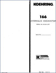 koehring 166 1974 parts catalog, koehring parts catalog, koehring 166
