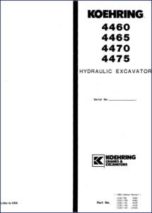 koehring 4460, koehring manual