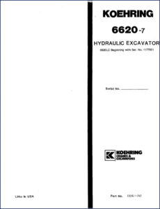 koehring 6620, koehring manual