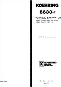koehring 6633, koehring manual